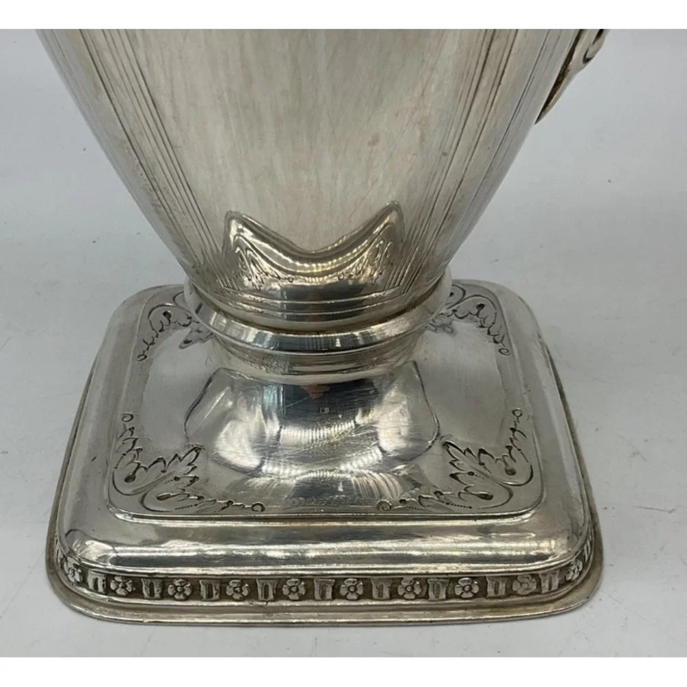 Cocktail Set Derby Silver‎ Co Art Deco Repousse Silverplate 8pc